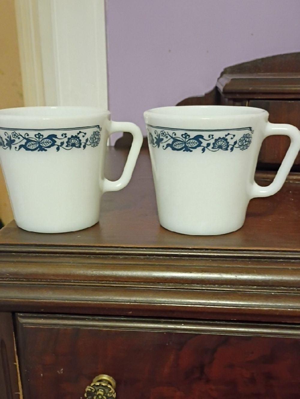 Two Pyrex Old Town Coffee Mug